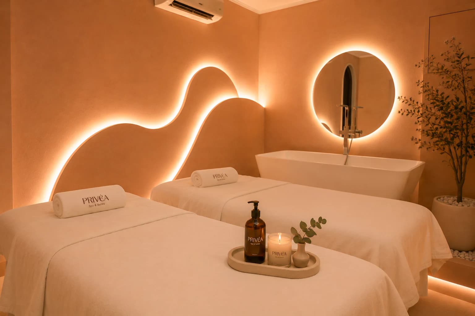 PRIVÉA couple suite with bath and massage beds