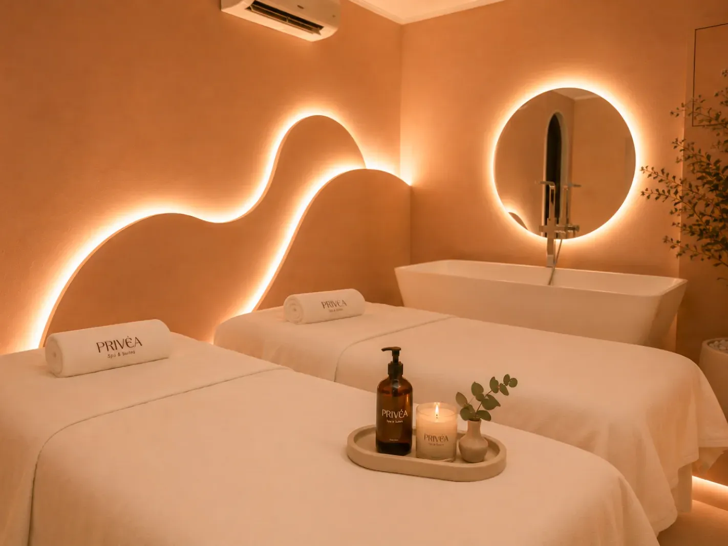 Bliss Suite side-by-side treatment beds